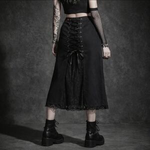 TRIPP NYC by Daang Goodman Black Lace Corset Skirt Size 16